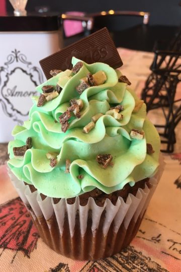 Andes Mint Chocolate Cupcake
