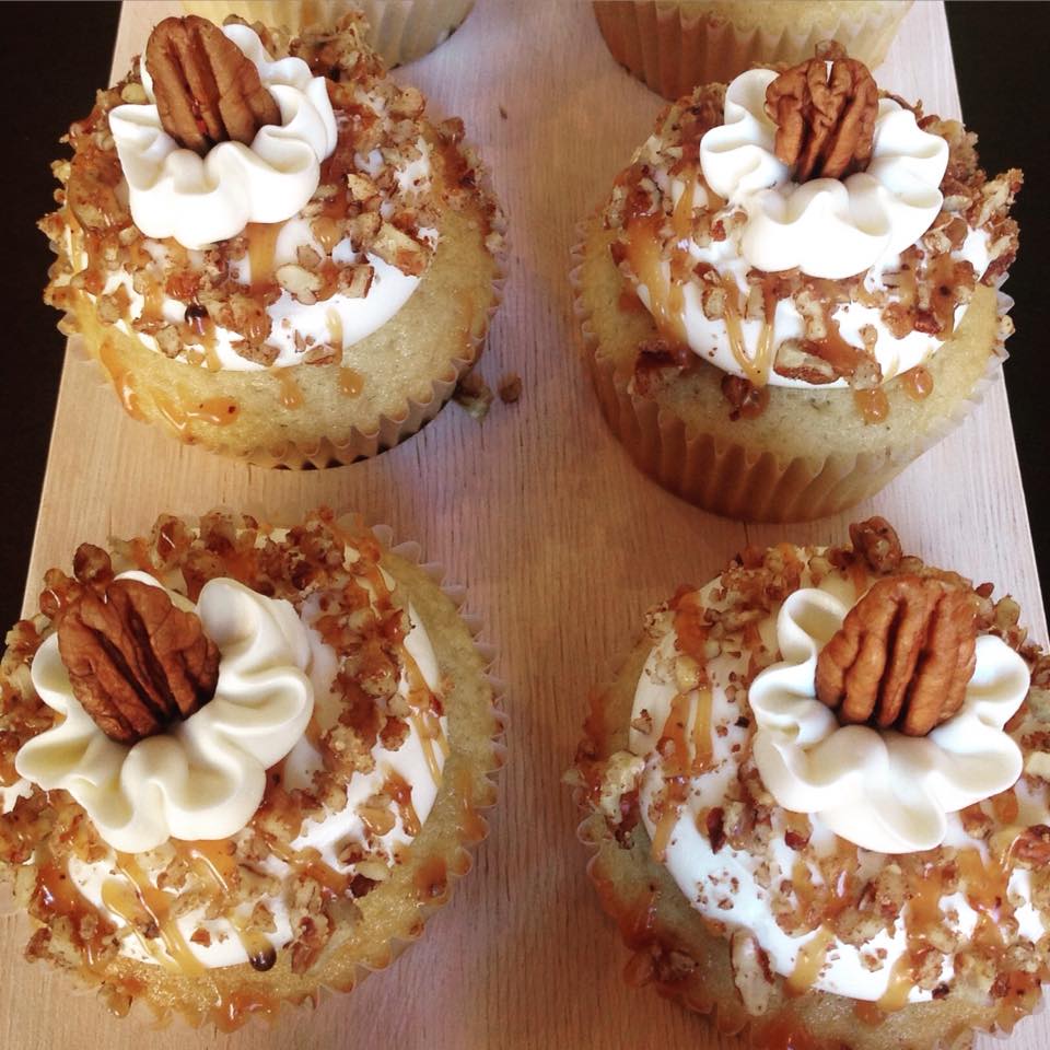 Pecan Pie Cupcake Steps