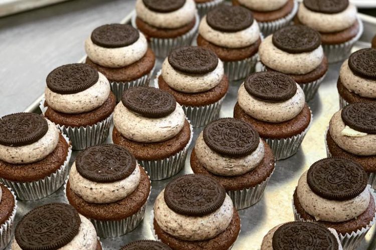 Chocolate Cupcakes with Oreo Buttercream