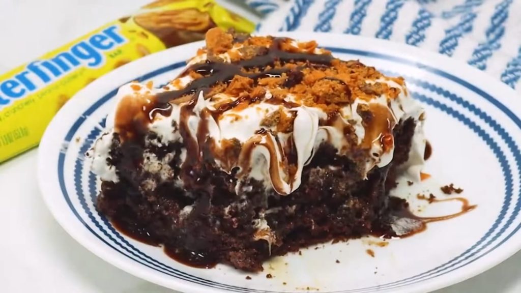 Butterfinger Poke cake Cupcake Recipes: Decorations