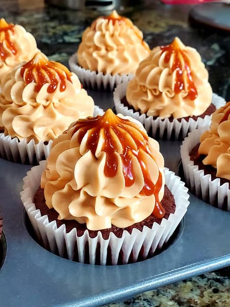 Salted Caramel Chocolate Cupcake